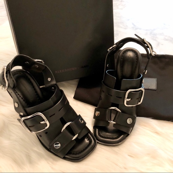 A L E X A N D E R W A N G : “Edda” Heeled Sandal - Picture 3 of 8